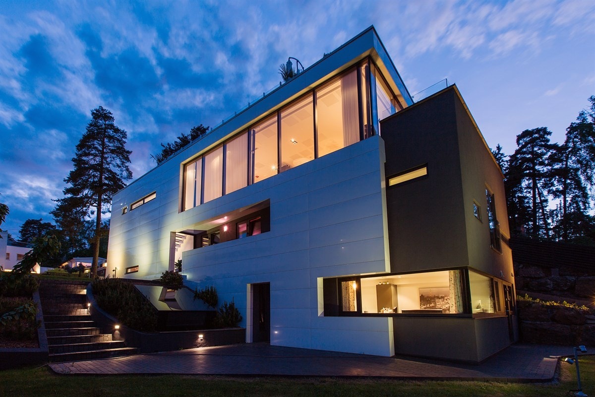 Kveldsbilde fasade Galleribilde