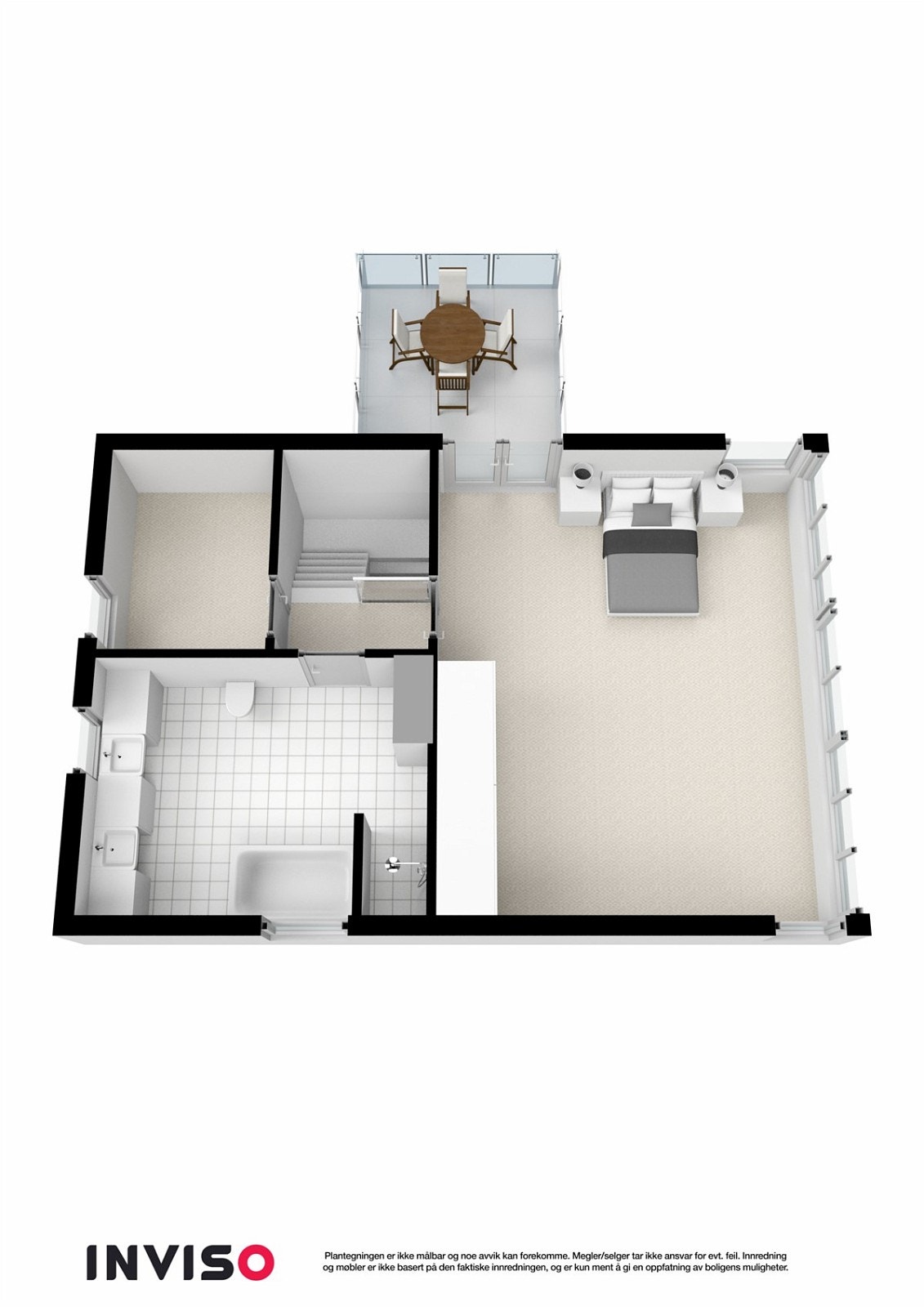 Plan 3D 3. etasje Galleribilde