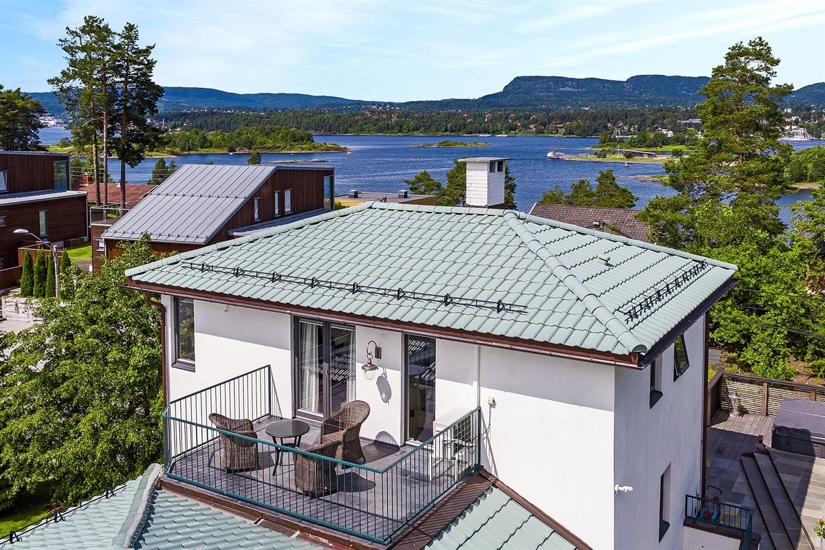 Takterrasse fra hovedsoverom Galleribilde