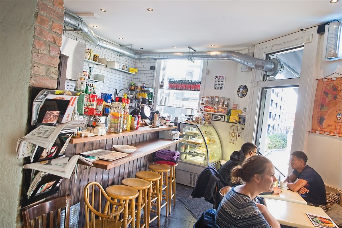 På Torshov har man flere hyggelige spisesteder, her populære Caminito Galleribilde