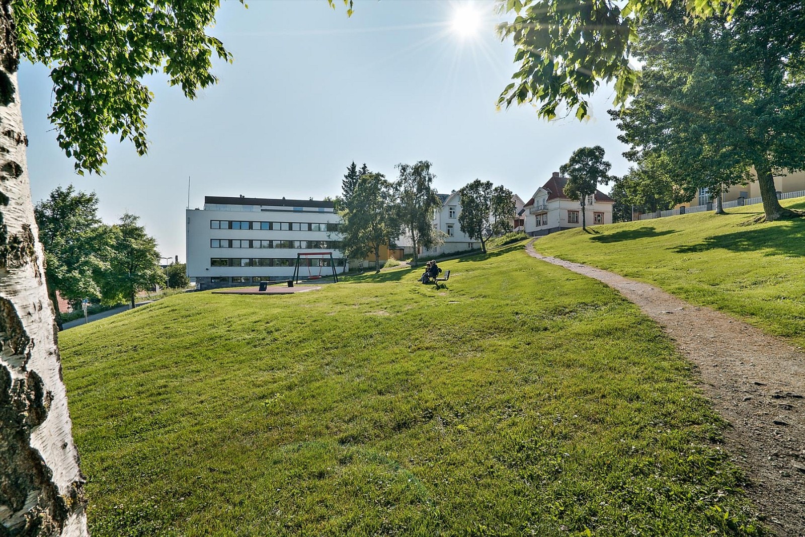 Kongsparken er en populær park som ligger midt i Tromsø sentrum. Galleribilde