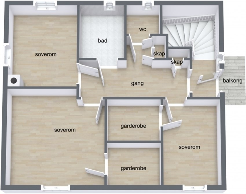 Plantegning 2.etasje. Galleribilde