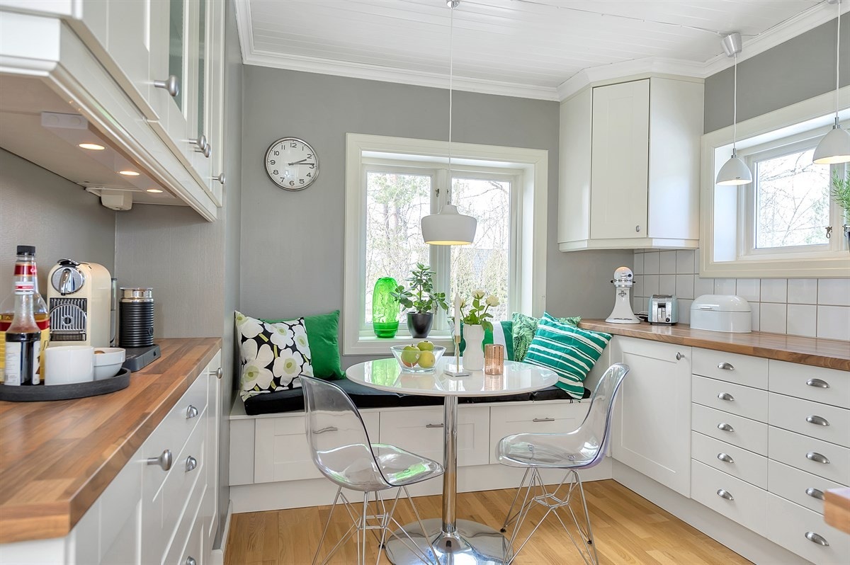 Kjøkkenet ble totalrenovert i 2007. Galleribilde