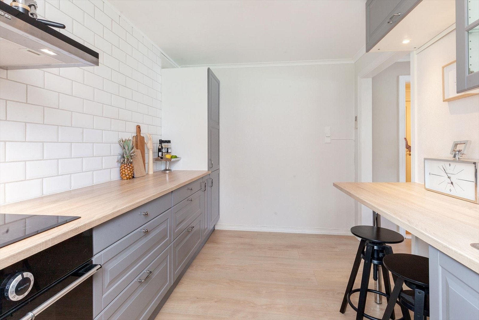 Alt av hvitevarer er integrert. Galleribilde