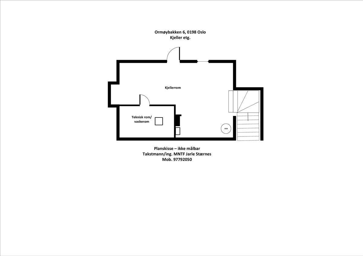 Plantegning kjeller Galleribilde
