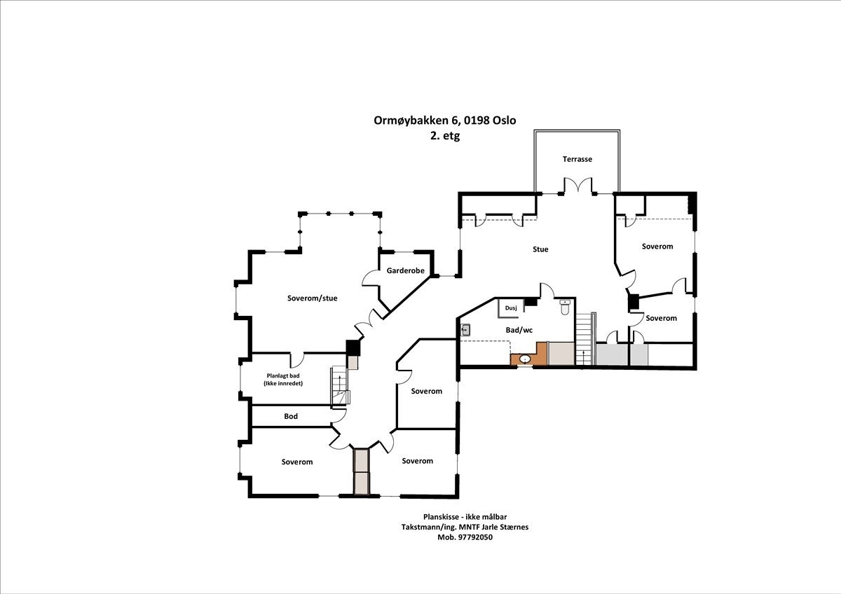 Plantegning 2. etasje Galleribilde
