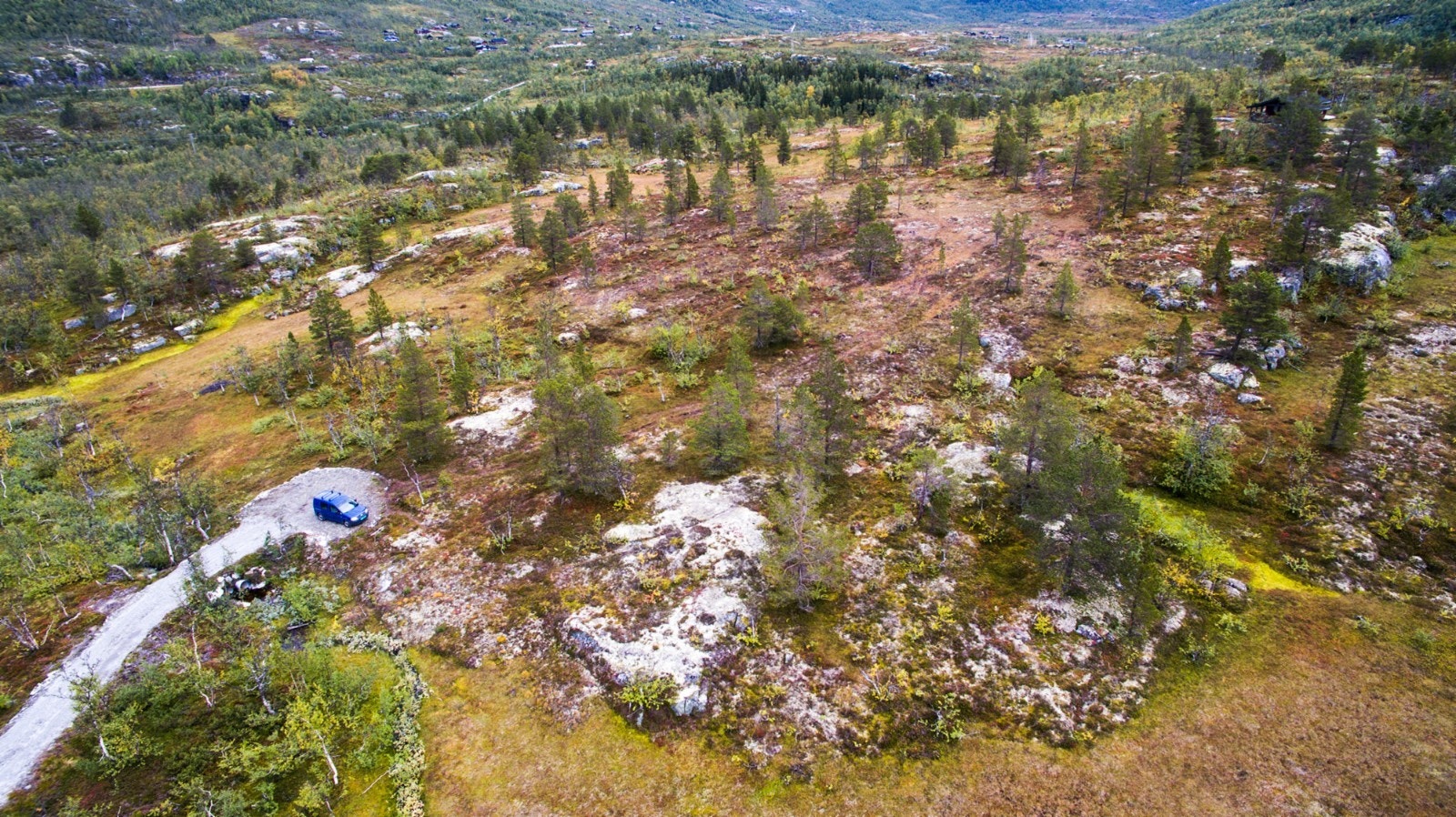 Dronebilde Galleribilde