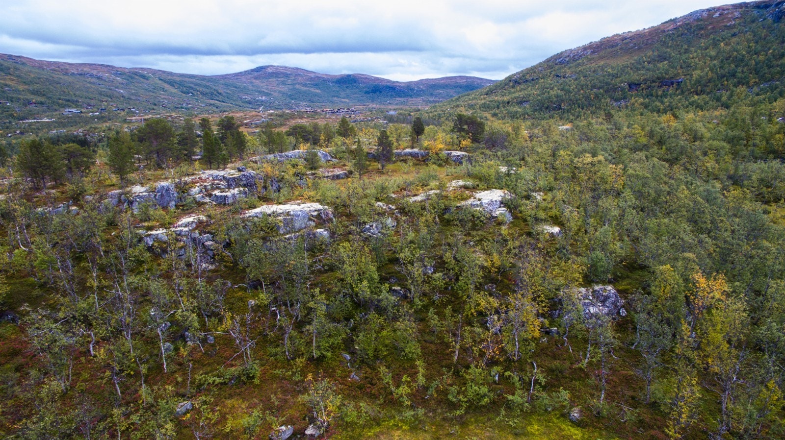 Dronebilde Galleribilde