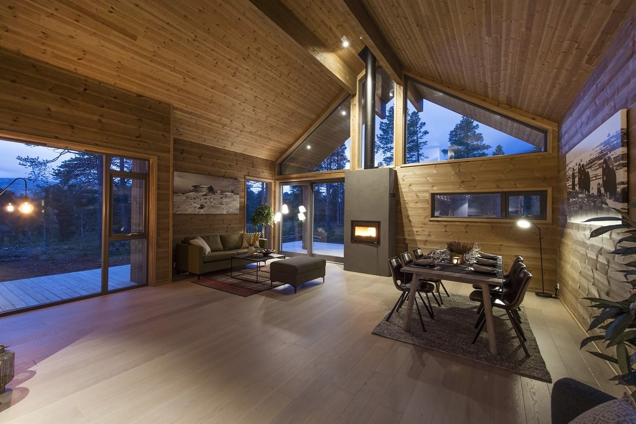 Stua på kveldstid Galleribilde