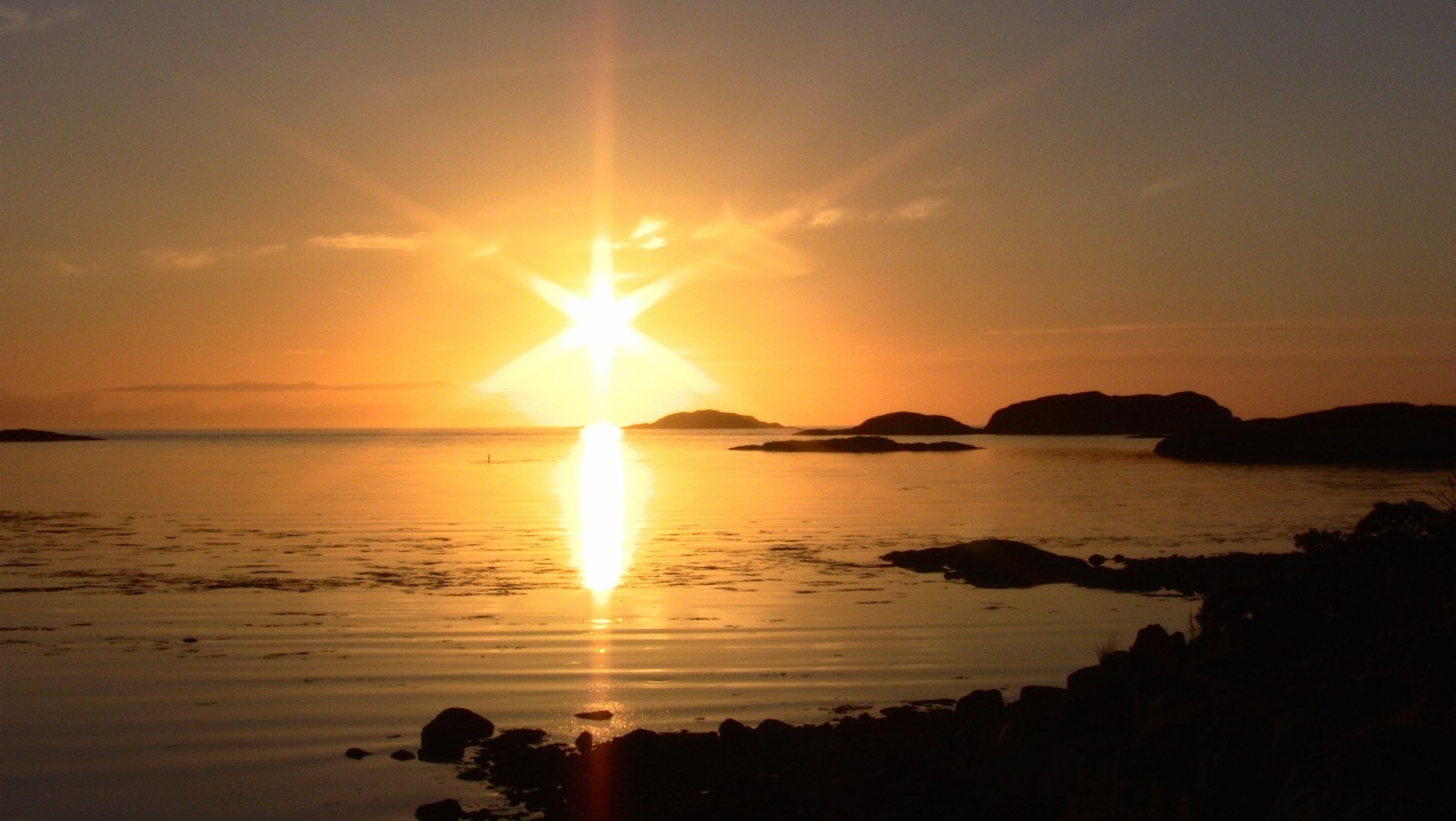 Utsikt til solnedgangen Galleribilde