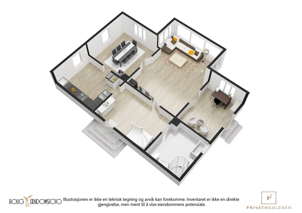 Plantegning første etasje. Galleribilde