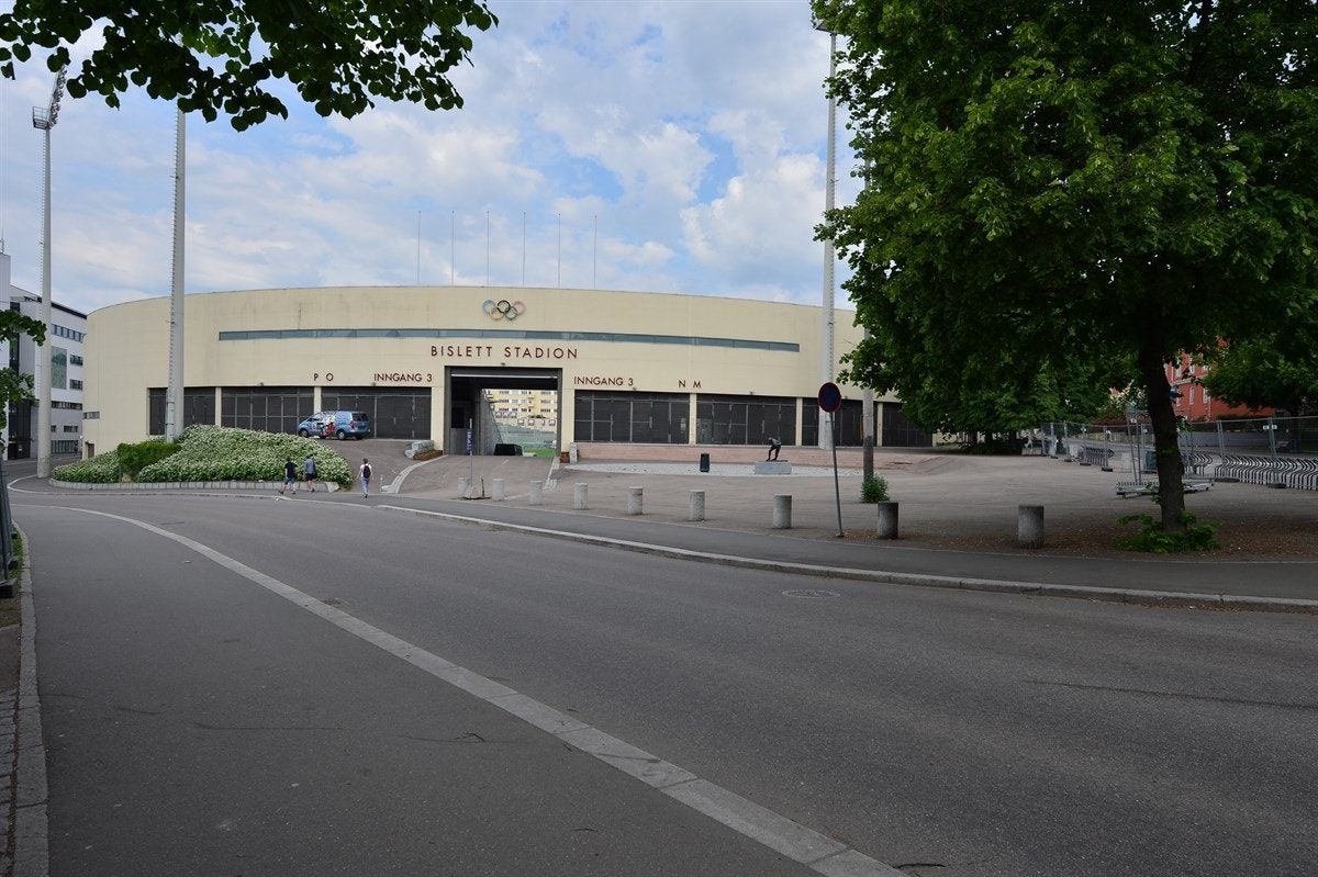 Bislett Stadion er ligger få minutters gange fra leiligheten. Galleribilde