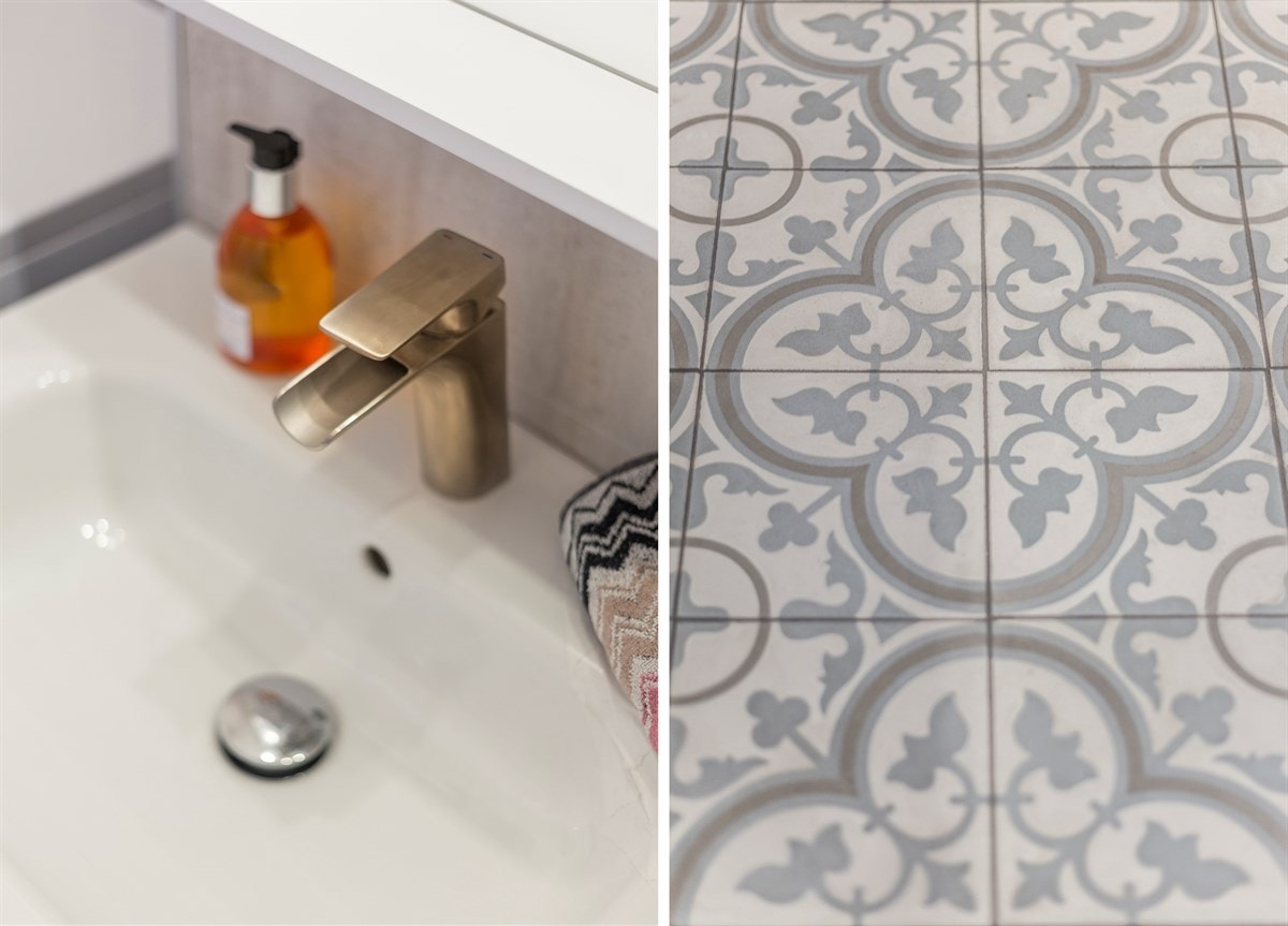 Detaljbilde fra bad. Galleribilde