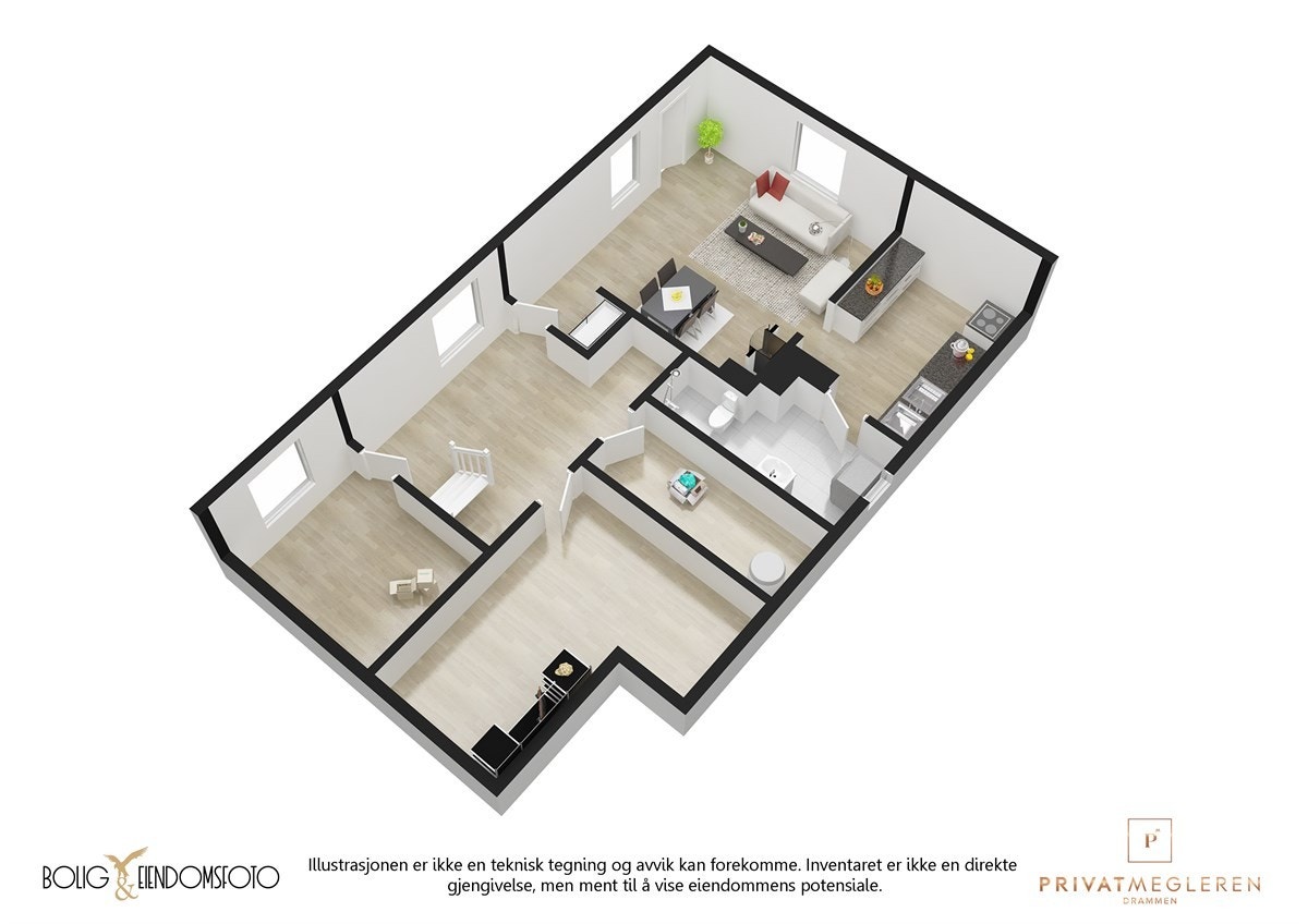 Plantegning underetasje. Galleribilde