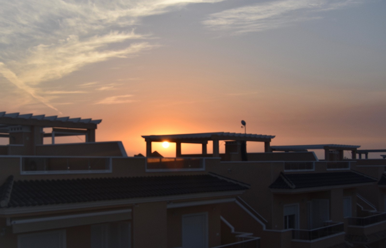 Soloppgang fra veranda Galleribilde