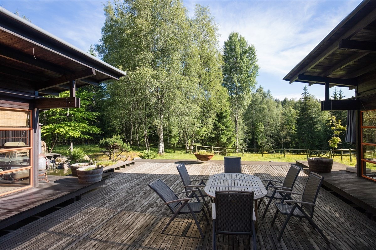 Stor terrasse Galleribilde