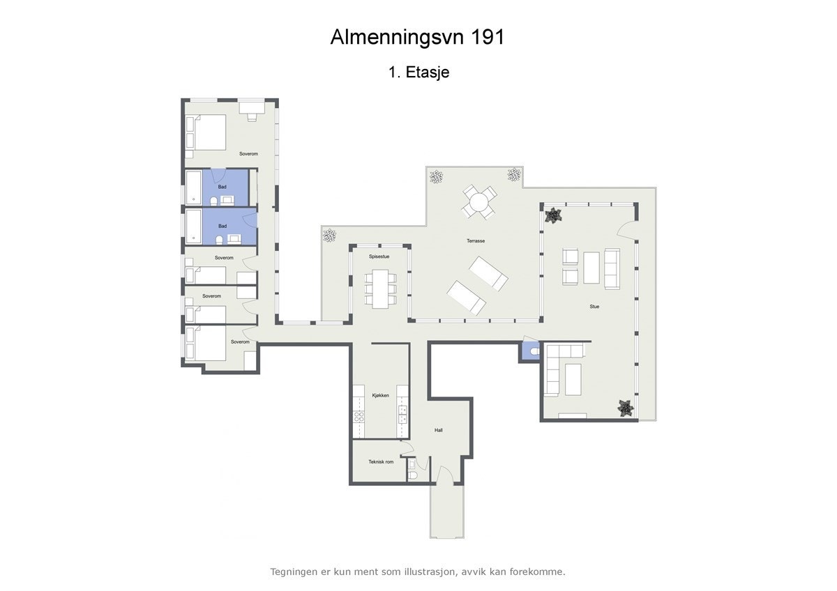 Plantegning 2d Galleribilde