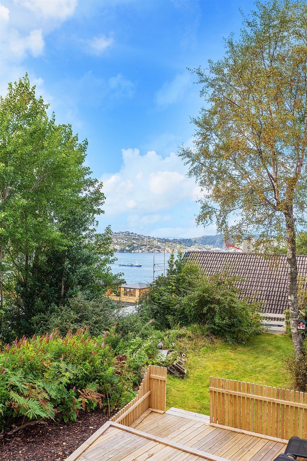 Utsikt sett fra terrasseplatting Galleribilde