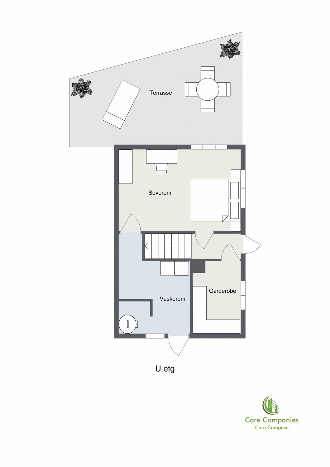 Plantegning 2D underetasje Galleribilde