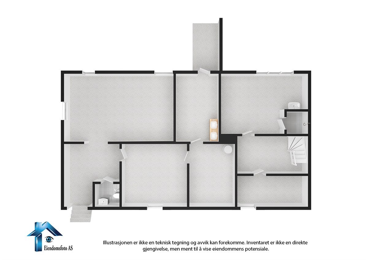 Plantegning 501 enebolig underetasje. Galleribilde