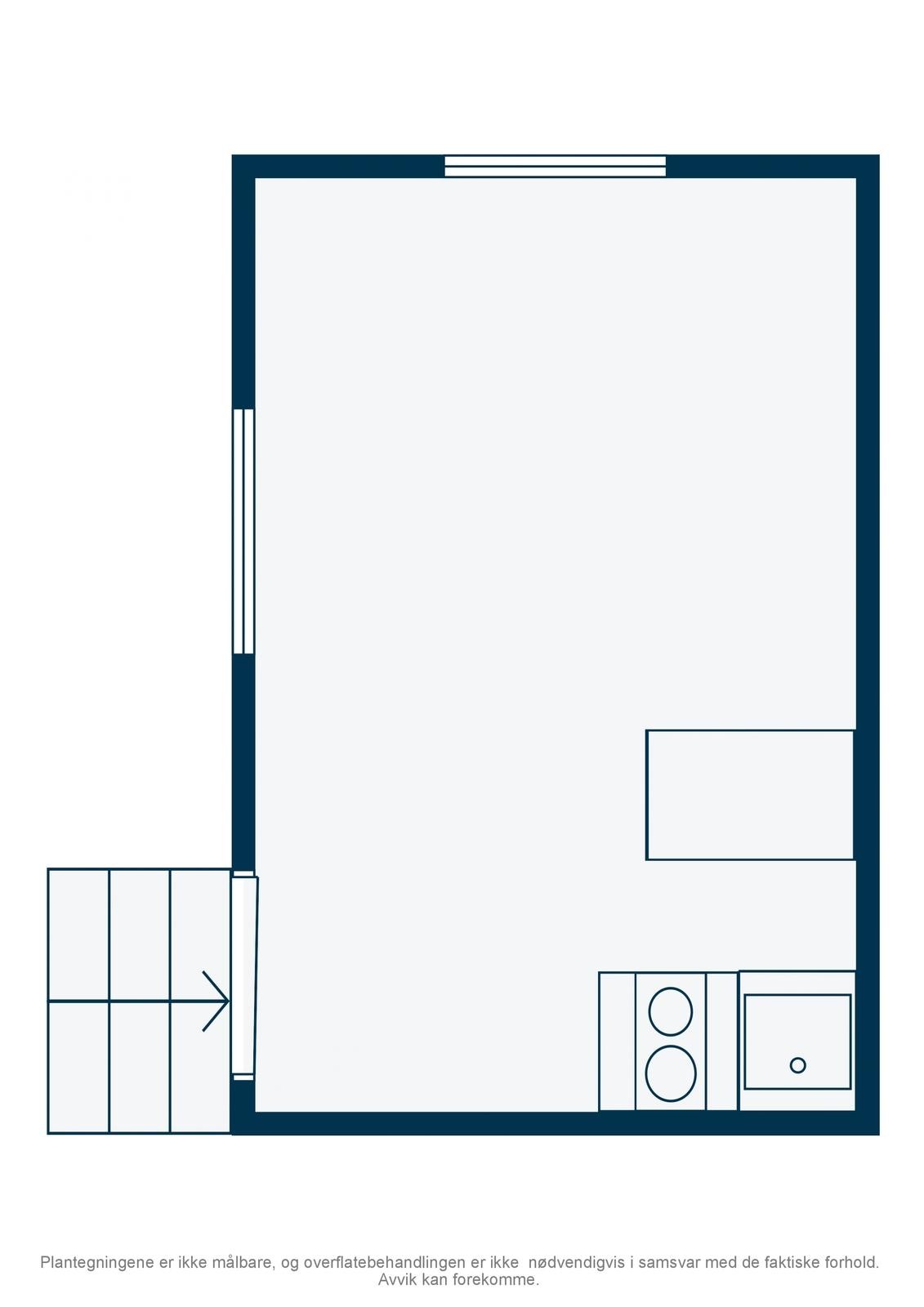 Plantegning av hytta. Galleribilde