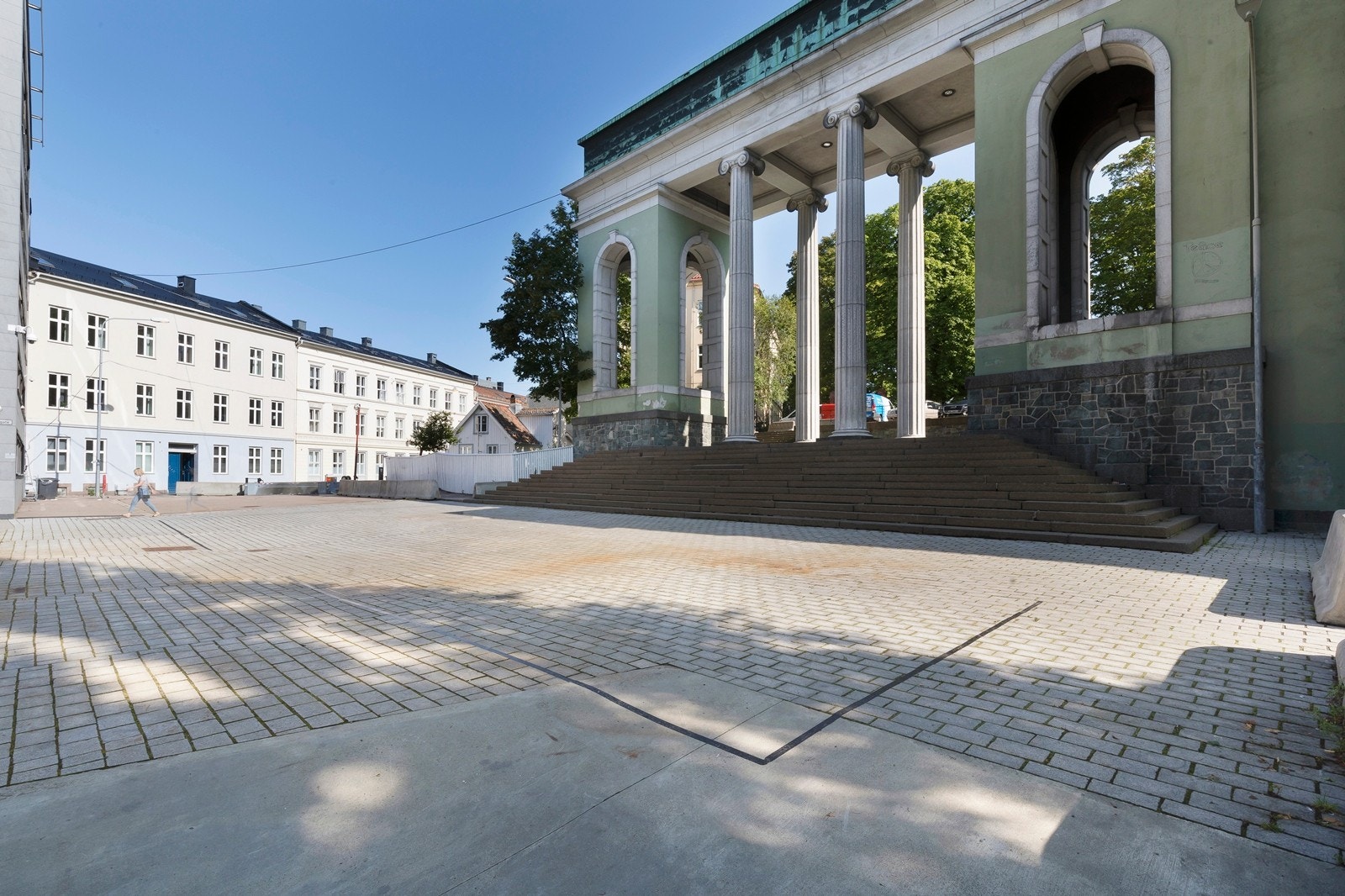 Fritt utsyn fra stuen mot Deichmanske bibliotek Galleribilde