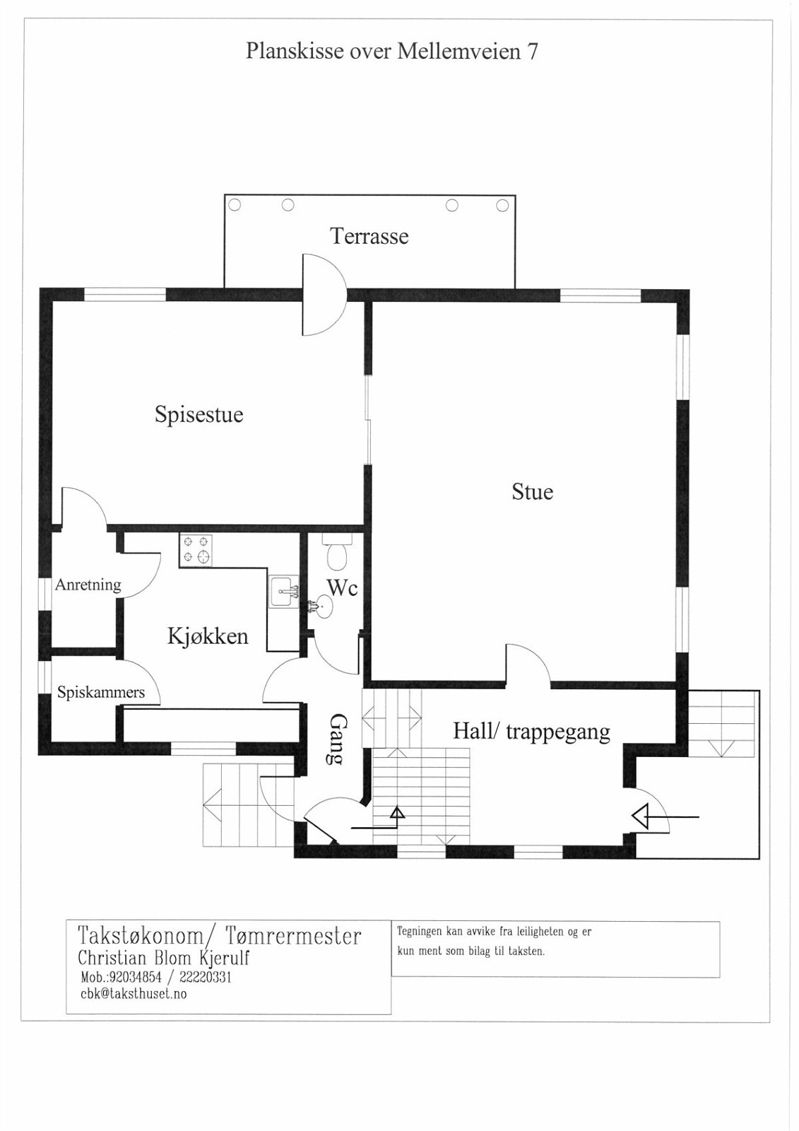 Plantegning Galleribilde