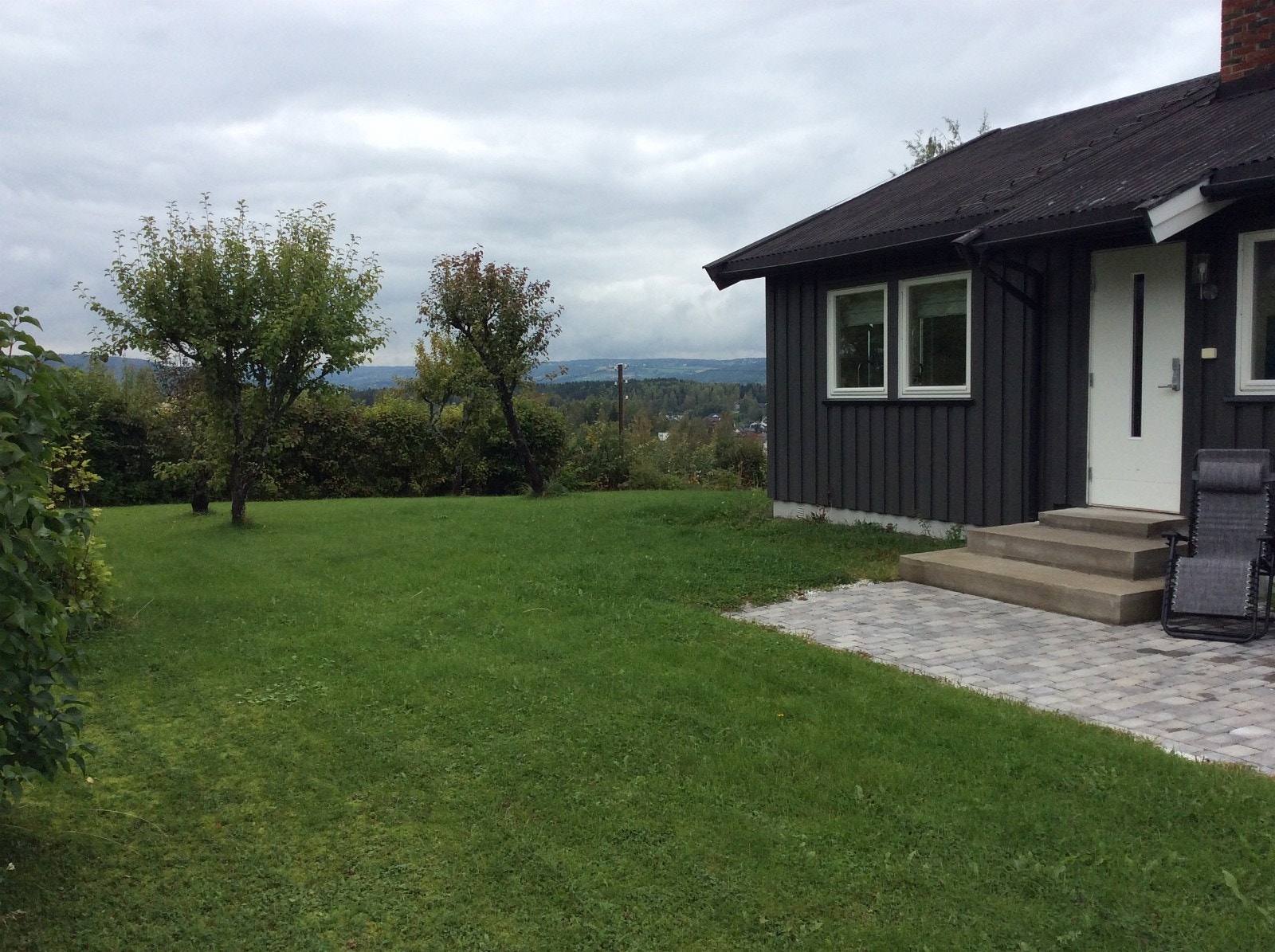 Stor hage m epletre og plommetre. Galleribilde