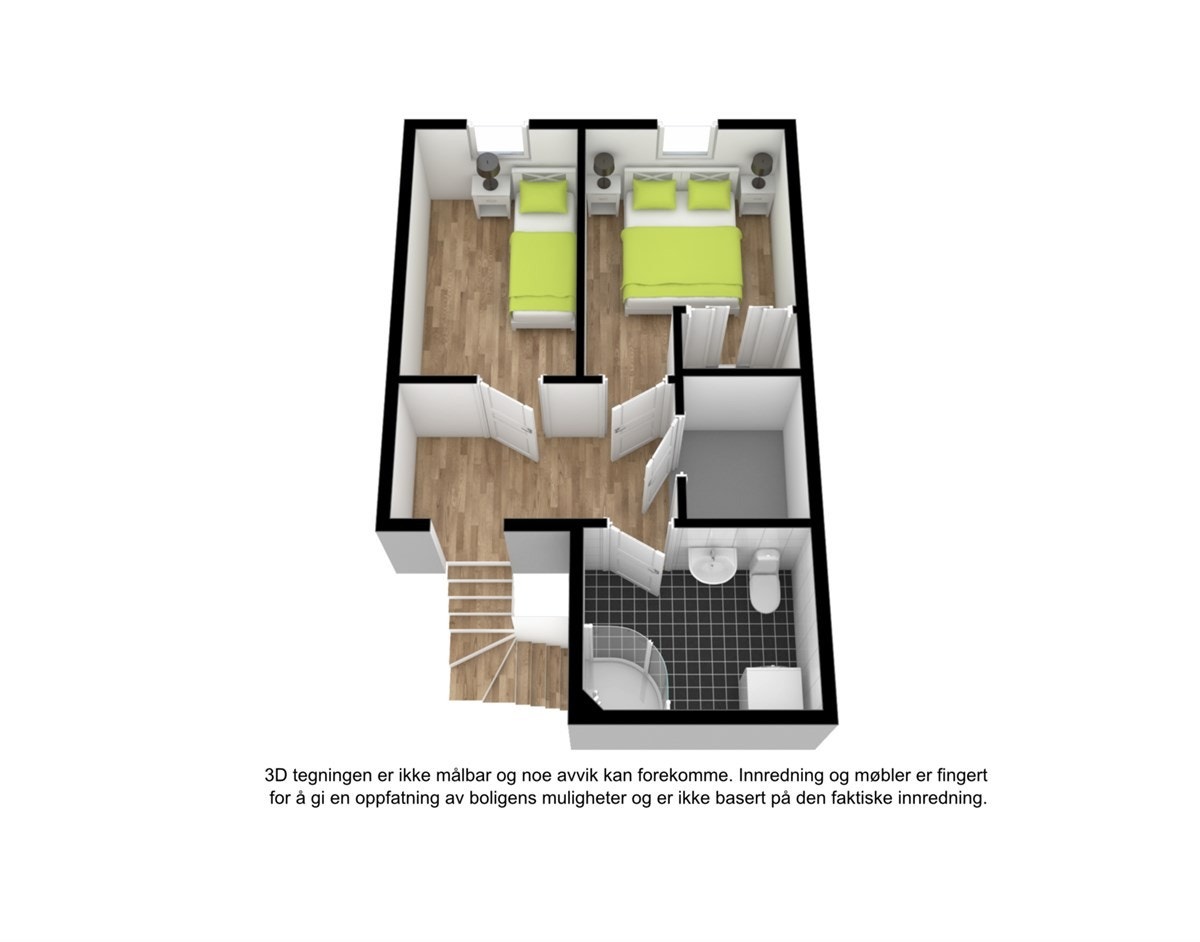Plantegning 3D Galleribilde