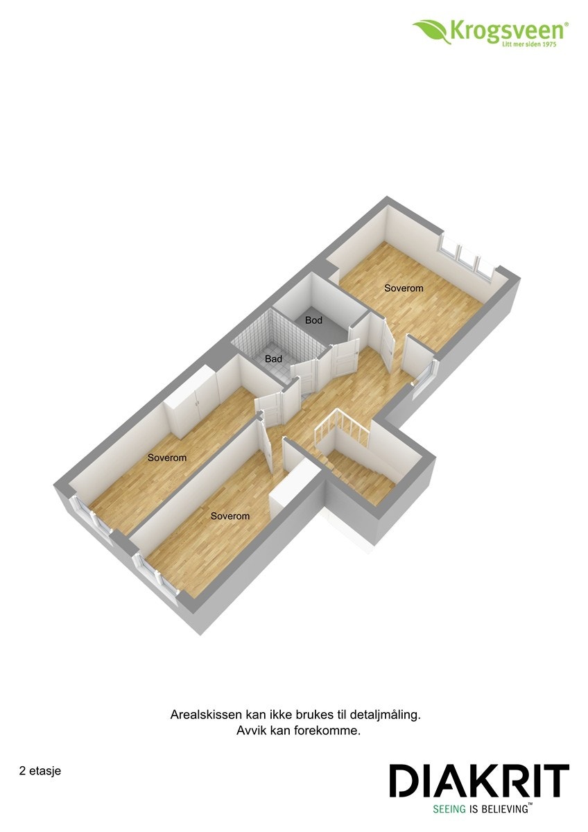 Plantegning 2. etasje Galleribilde