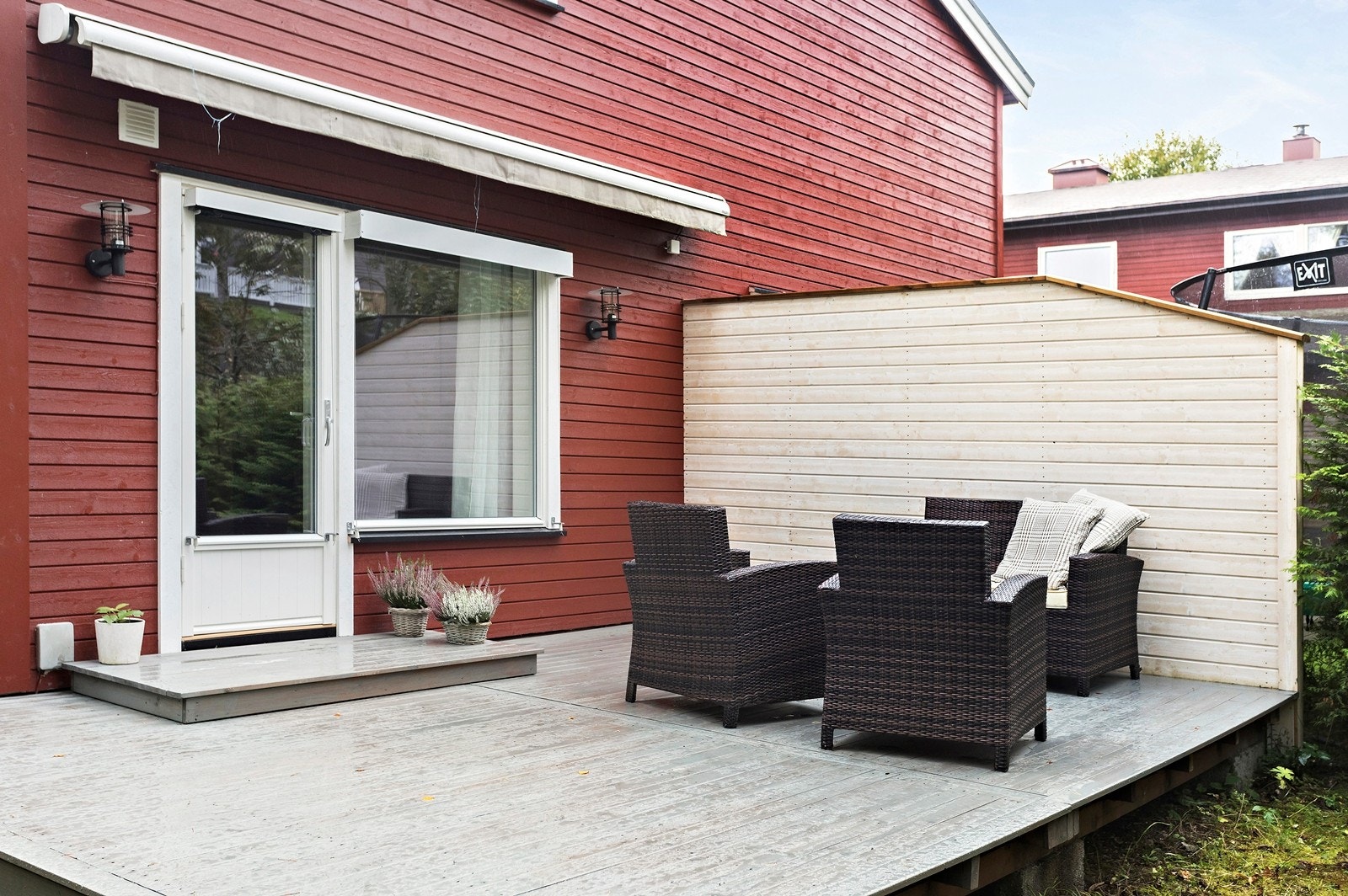 Nyoppført skjermet terrasse Galleribilde