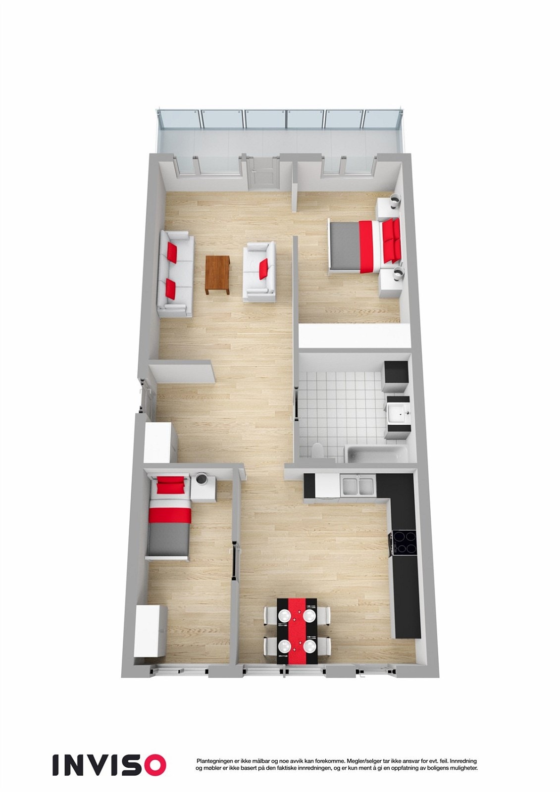 3D Plantegning Galleribilde