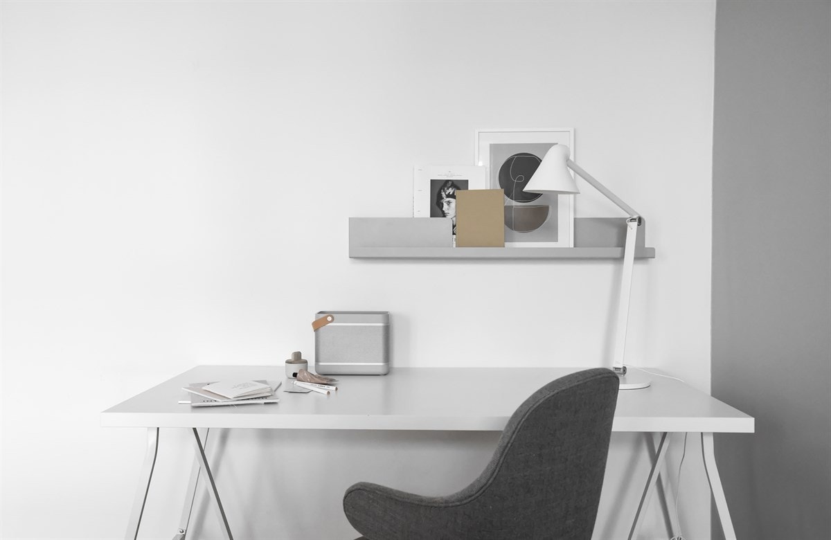 - Det er god plass til kontorpult i spisestuen - Galleribilde