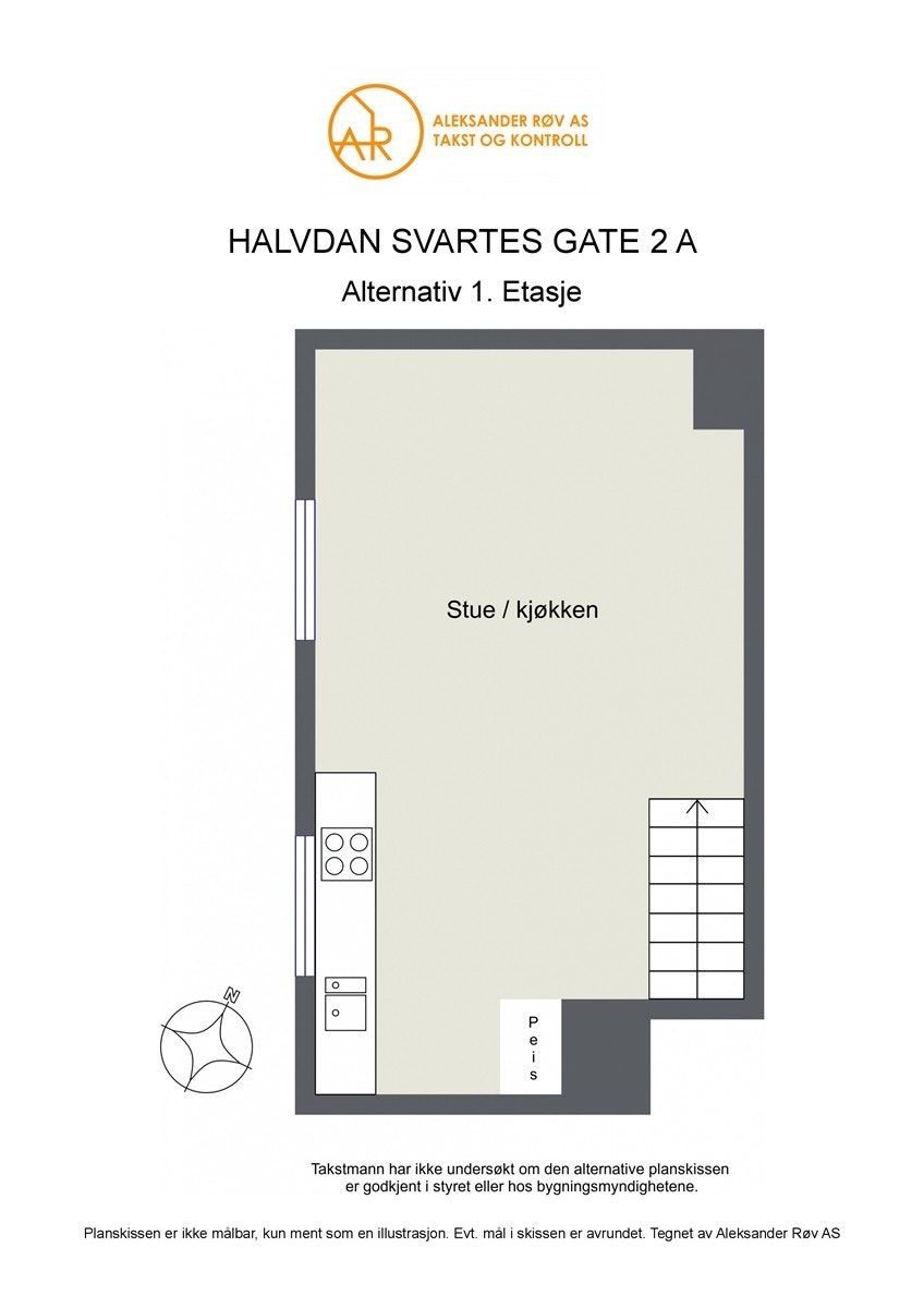 Alternativ planskisse - 1. etasje Galleribilde