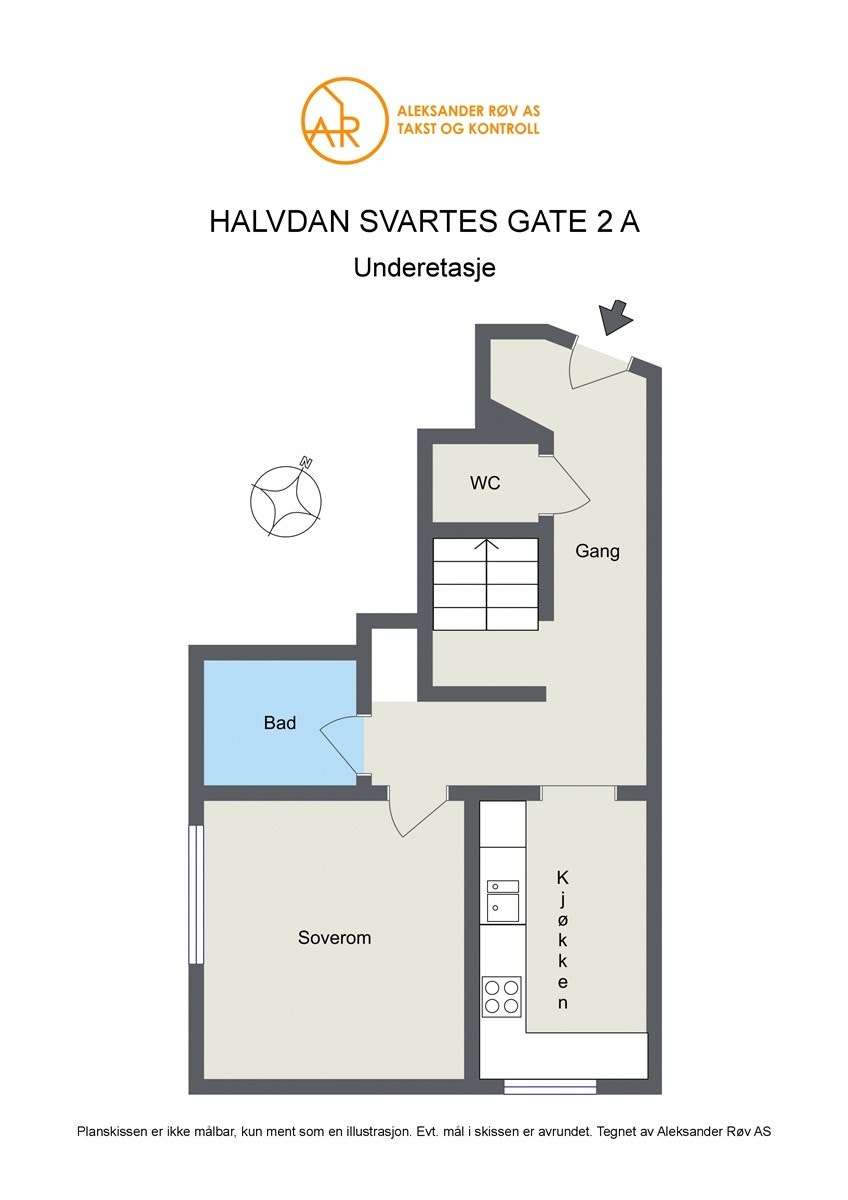 Planskisse - Underetasje Galleribilde