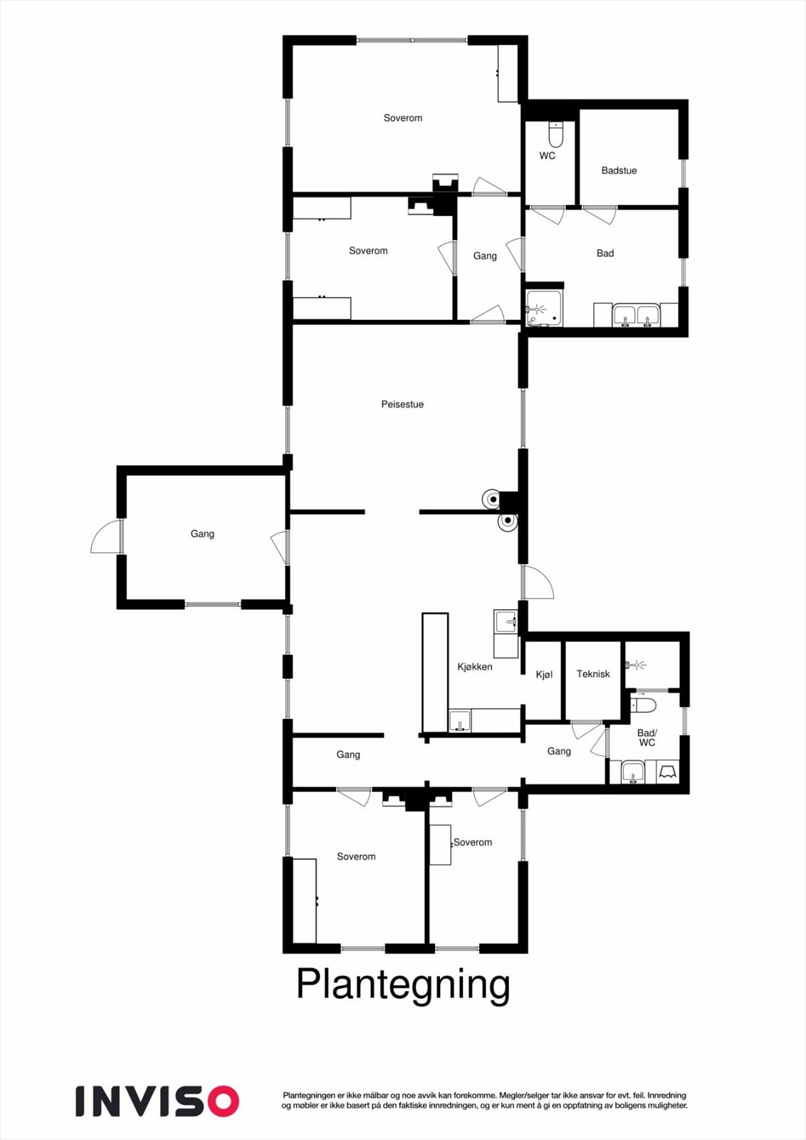 2D plantegning hovedhytte Galleribilde
