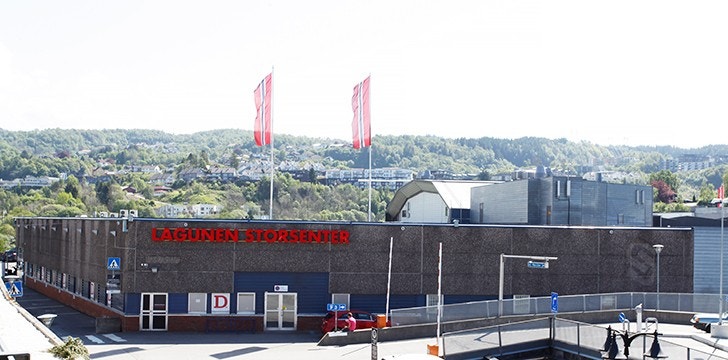 Lagunen Storsenter ligger et stopp etter Råstølen. Galleribilde