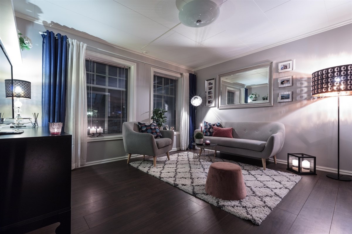 Stemningsbilde fra stuen. Galleribilde