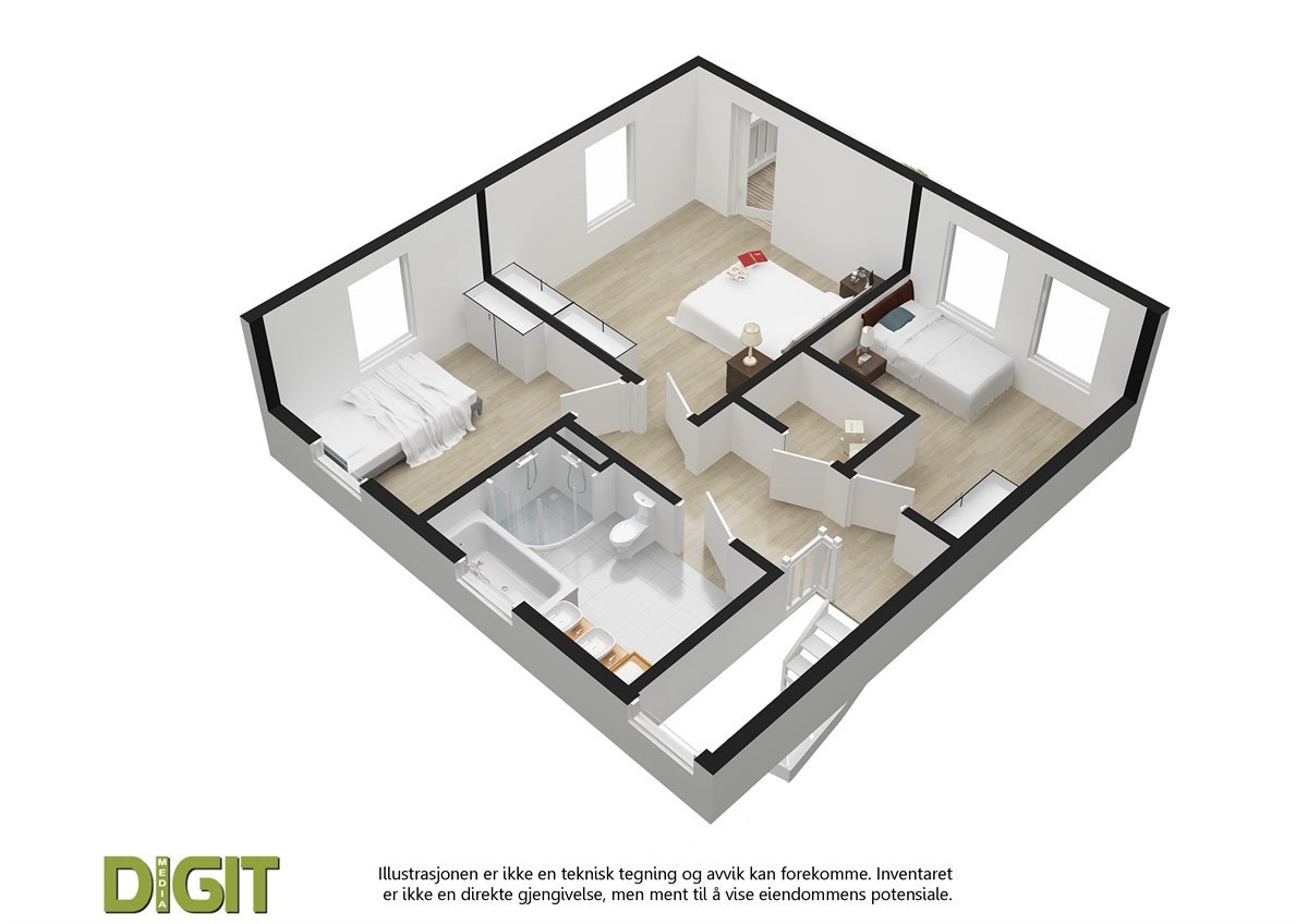 Plantegning 2.Etasje. Galleribilde