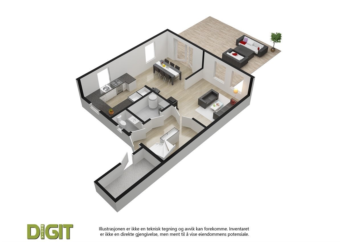 Plantegning 1.Etasje. Galleribilde