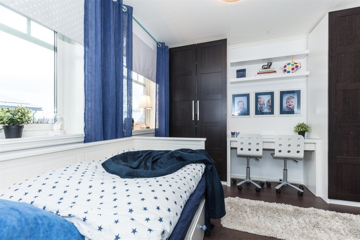 De store vinduene slipper inn rikelig med lys. Galleribilde