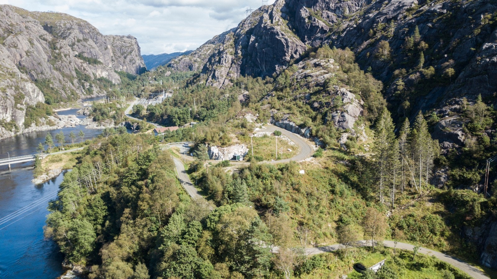 Dronefoto av feltet Galleribilde