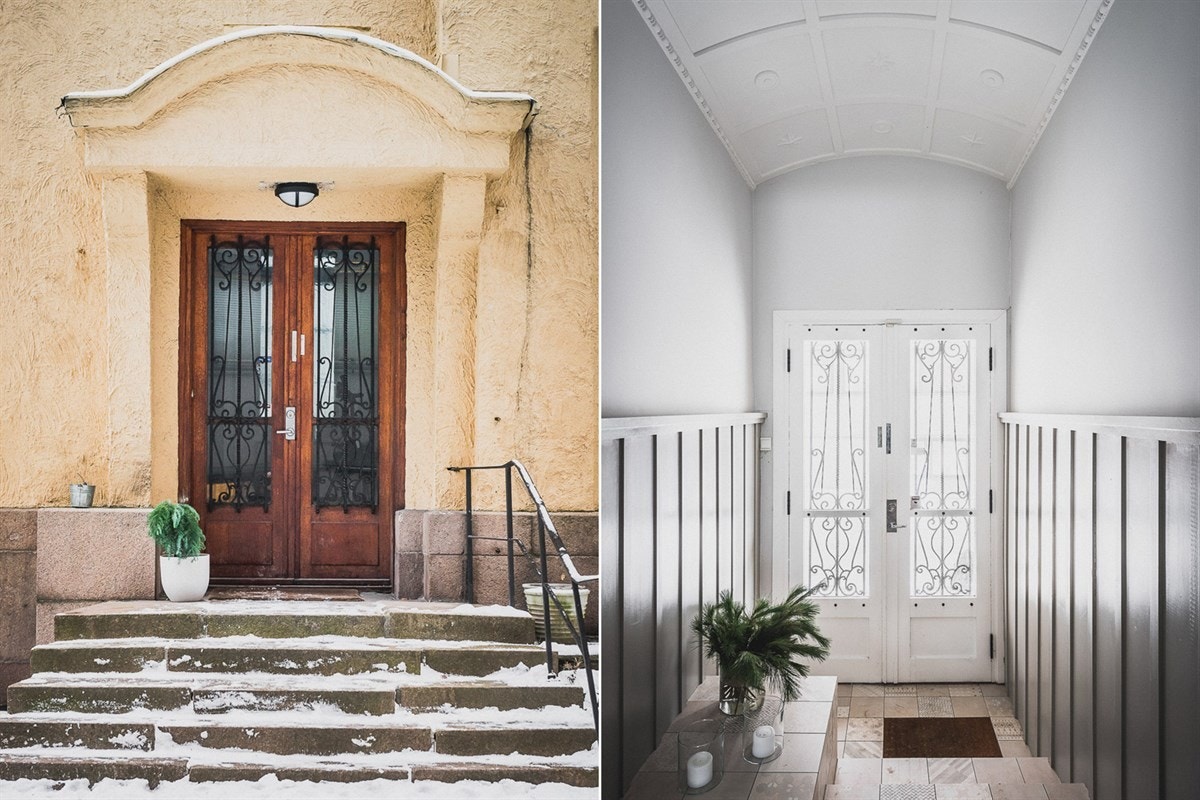 Følelsen av en enebolig: Leiligheten har egen inngang via romslig hall. Galleribilde