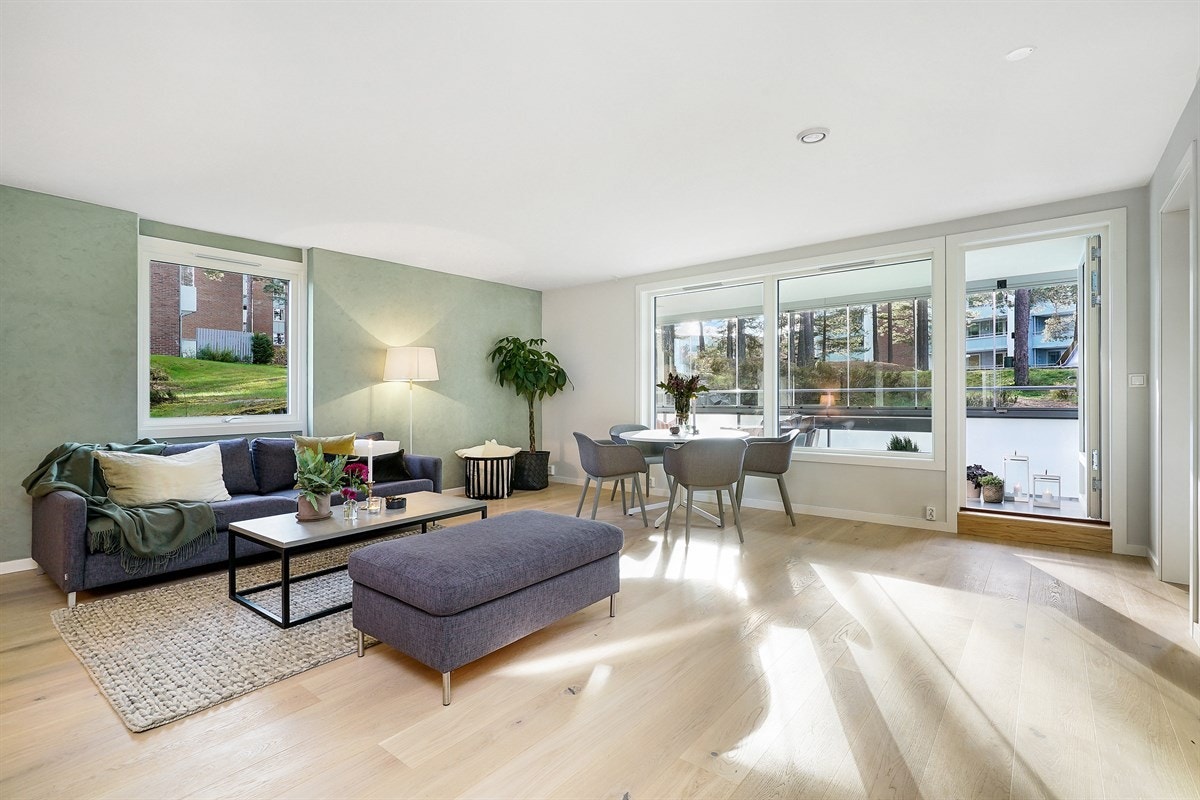 Skansen Terrasse 18 A er en moderne, nyoppusset og attraktiv 4-roms andelsleilighet. Galleribilde