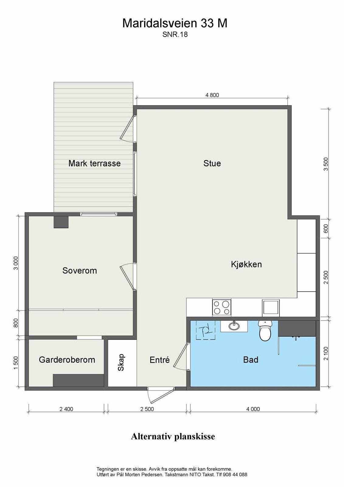 Alternativ planskisse Galleribilde