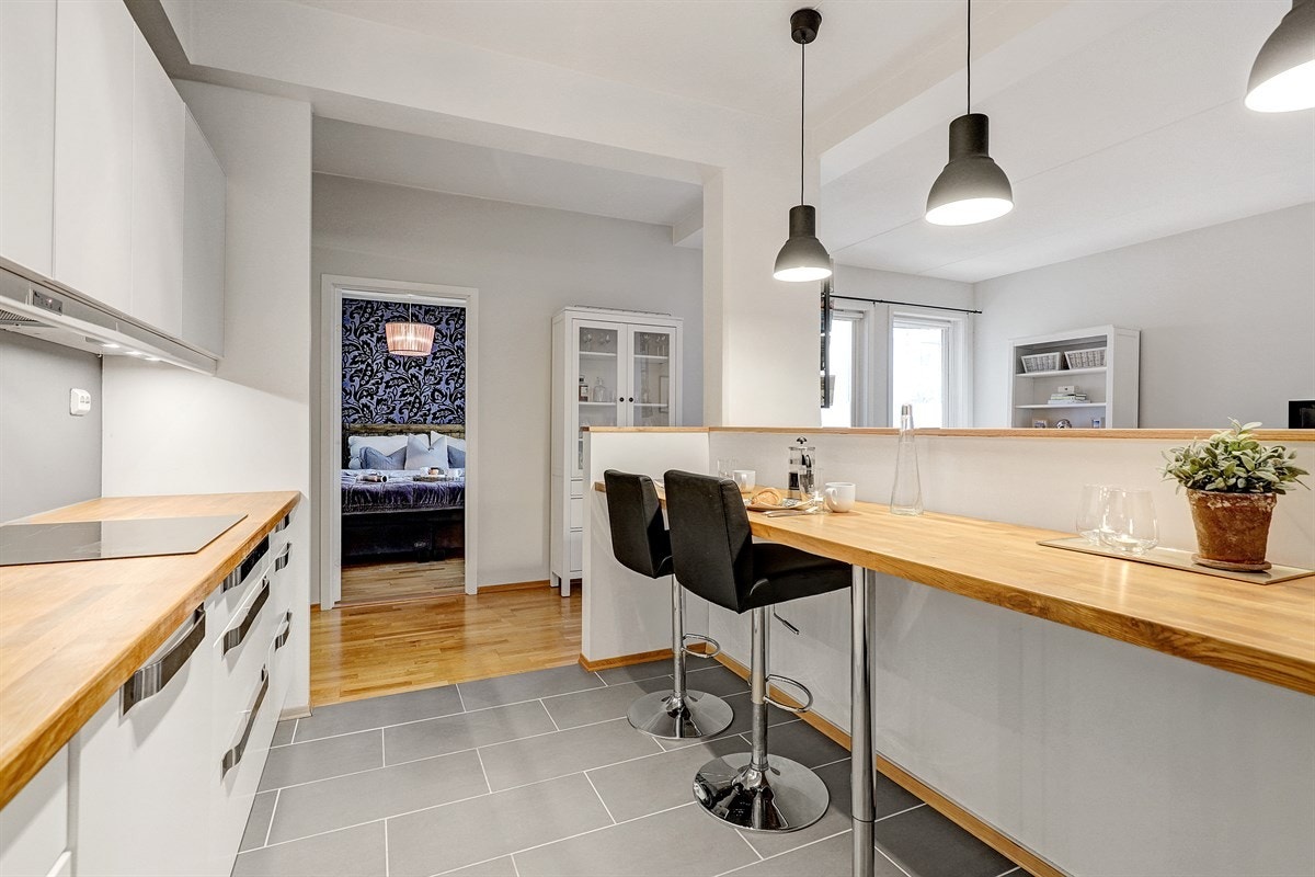 Praktisk barløsning på kjøkken Galleribilde