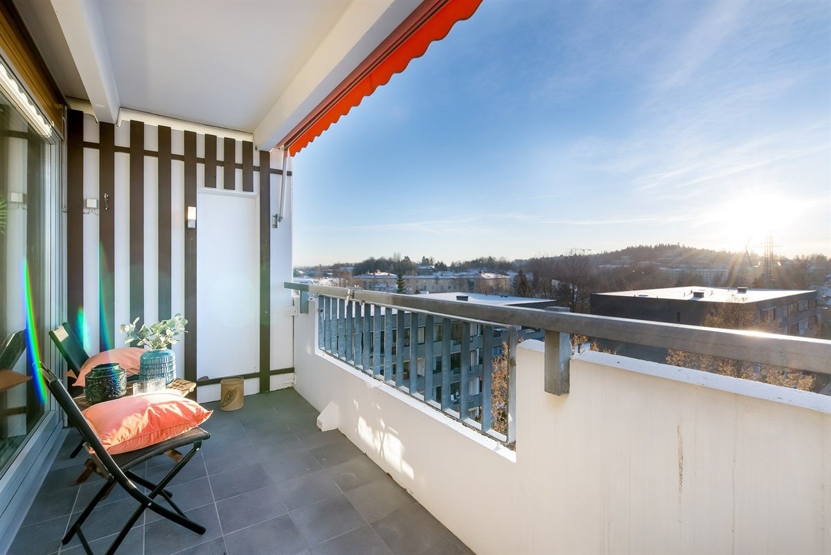 Balkong med flott utsikt. Galleribilde