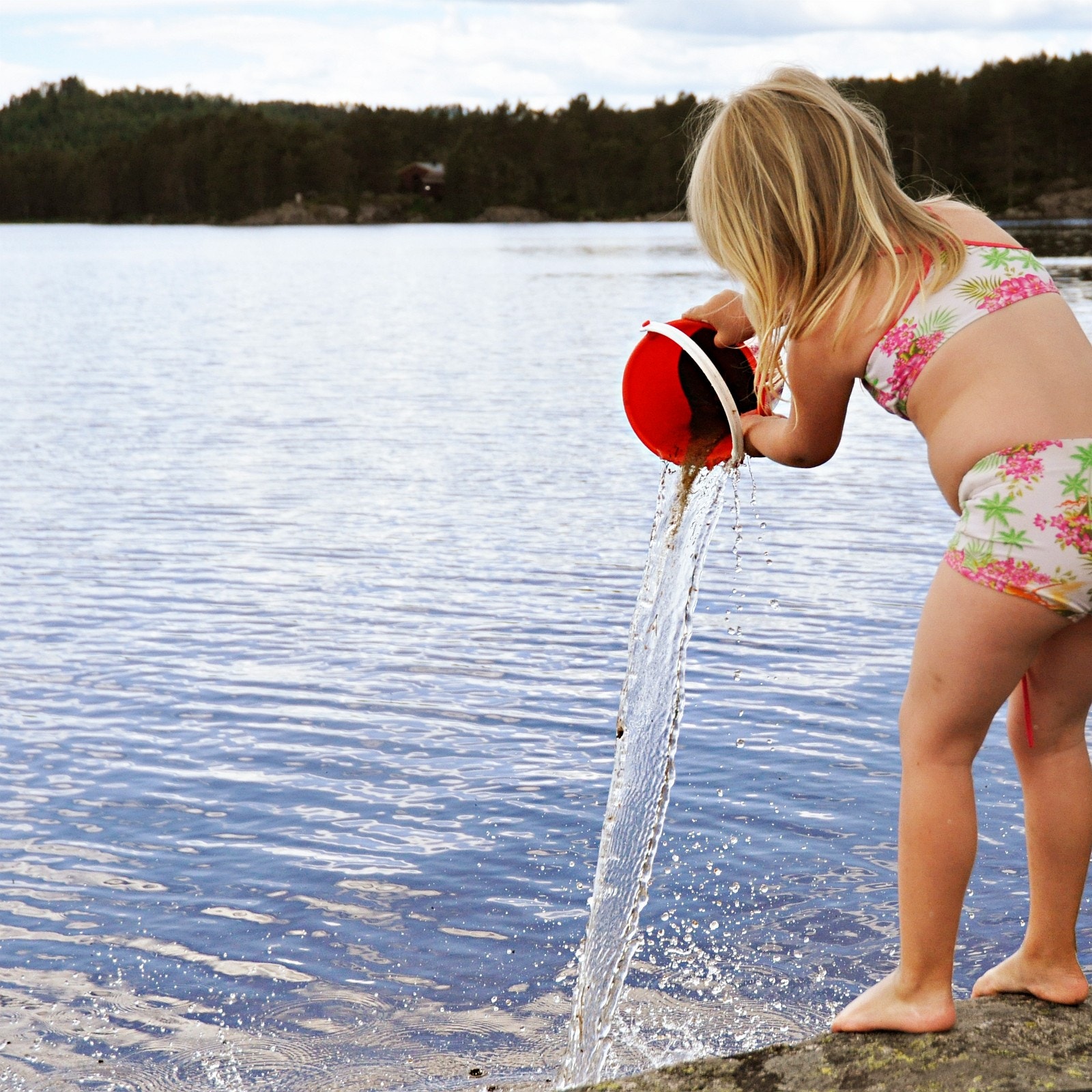 Ved badeplassen Galleribilde