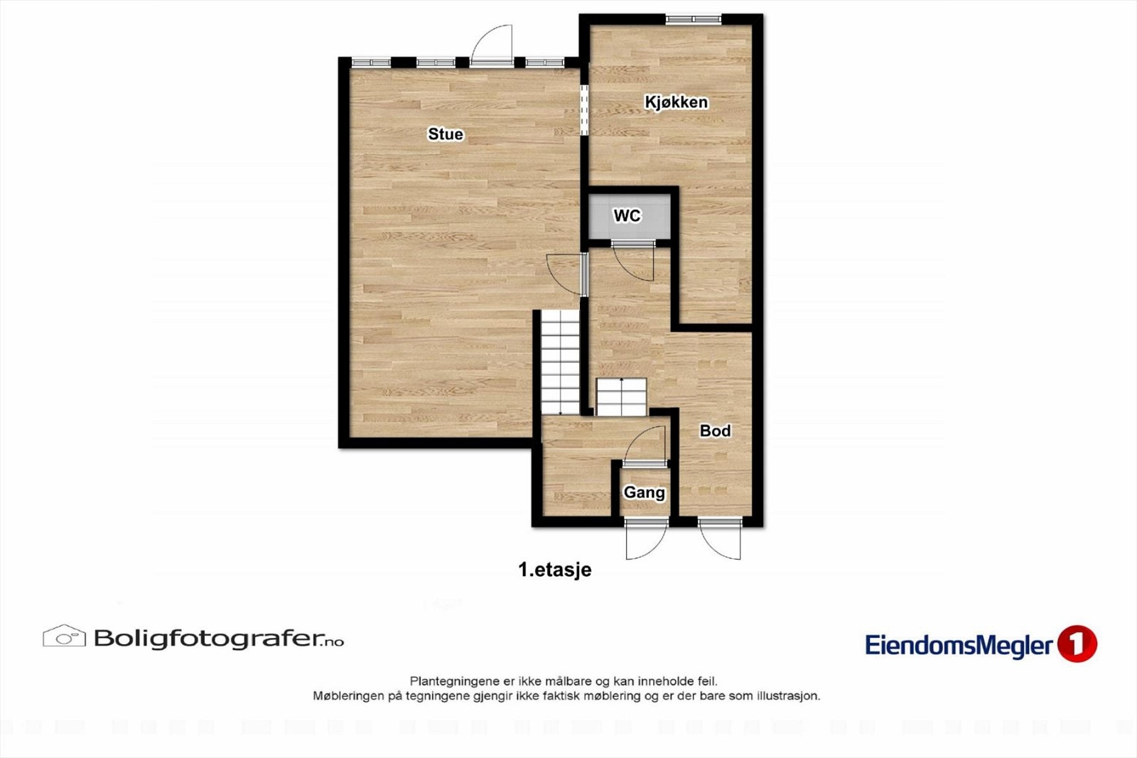 Plantegning 1. etasje. Galleribilde