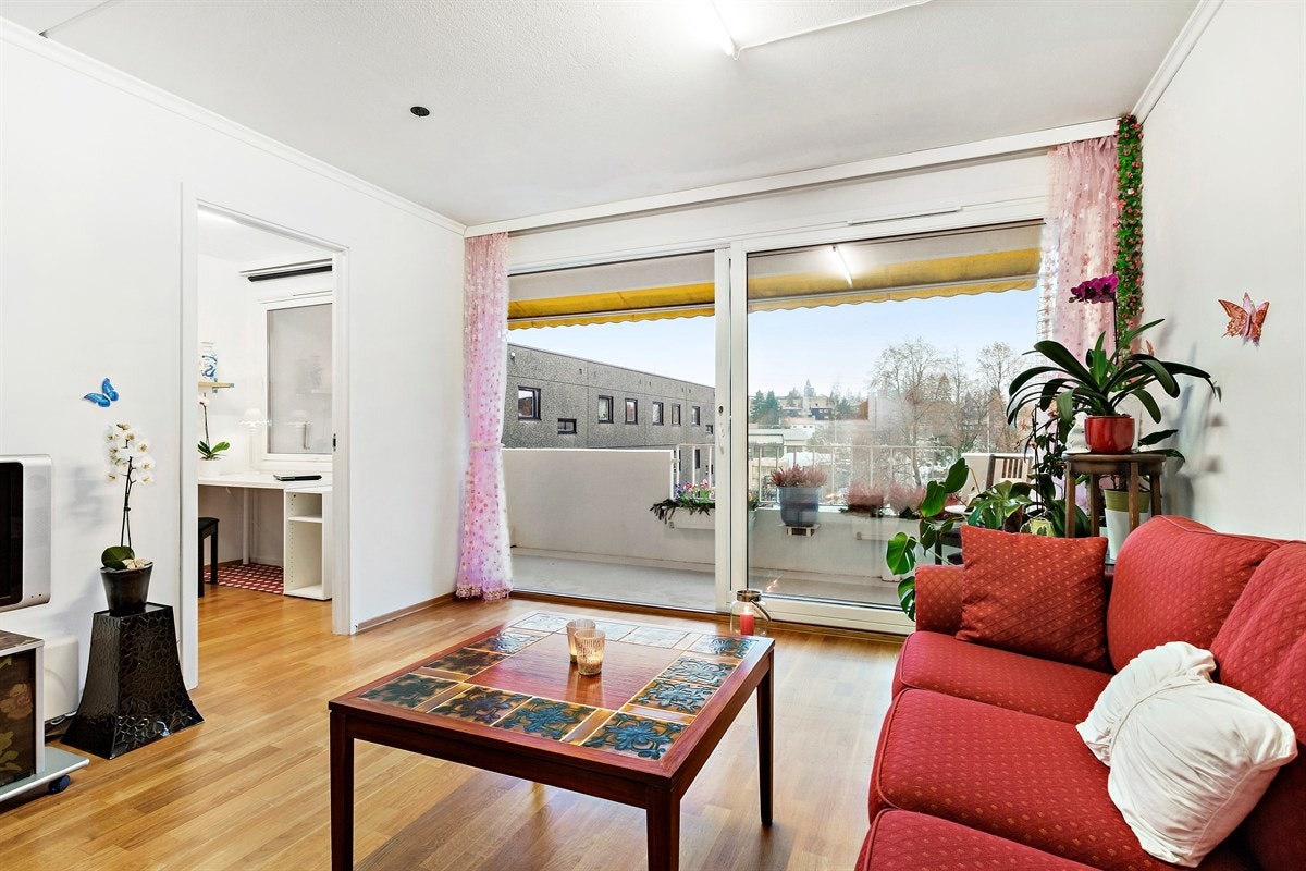 Boligen er på hele 54 kvm og har god størrelse på rommene Galleribilde